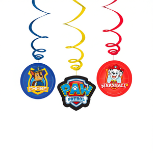 Décorations murales suspendues Paw Patrol, 3 pièces, décorations murales pour fête, Chase Marshall, logo Paw Patrol - Product Image 2