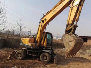 Excavadora de Ruedas Hyundai 210 Usada, Modelos R210W, R150W, R225W, R170W, R60W, Hyundai 210-9S, 210-7, 210W-9T, Precio al por Mayor - Product Image 3