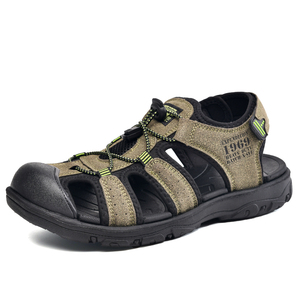 <span class=keywords><strong>Sandales</strong></span> d'été pour hommes en <span class=keywords><strong>cuir</strong></span>, nouveau design, à bout rond, tendance, les plus vendues 2026 - Product Image 3