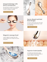 Rouleau de massage facial cryogénique pour la peau, vente chaude, en acier inoxydable, globes de glace métalliques, raffermissant, anti-rides