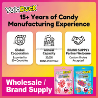 Yoloduck Sour Crunchy Marshmallow Candy Juicy Centre Filled Orange Lime Mango Flavors Bulk