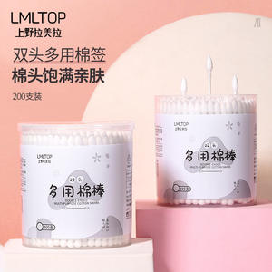 LMLTOP สำลีก้านสองด้าน 200 ชิ้น ปลายแหลมแบบเกลียว ก้านกระดาษ สำหรับแต่งหน้าและทำความสะอาด A672 - Product Image 5