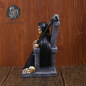 9 pulgadas trono muerte estatua resina muerte escultura decoración muerte en trono figurita regalo de Halloween - Product Image 4