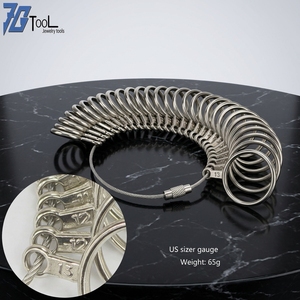 Aluminum Alloy <strong>Ring</strong> Gauges Sizer Meter Hand Loop Jewellery Measuring <strong>Ring</strong> <strong>Tool</strong> Size 0-13mm <strong>Measurement</strong> Finger Circumference - Product Image 2