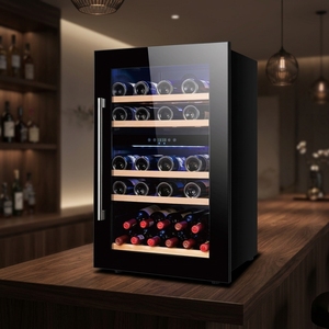 NE-421-8 <b>Compressor</b> Dual Zone Built in Undercounter Wine Refrigerator 130L 48 Bottles Wall Mounted Wine Cellar <b>Fridge</b> Cabinet - Product Image 5
