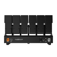 SHEHDS Luz de matriz 12x60W con anillo RGBW 4 en 1, Zoom Wash, Iluminación LED de cabeza móvil para DJ, Club, Fiesta, Escenario, Luz Estroboscópica