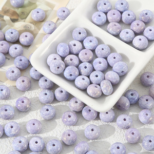 New Chinese Style Glazed Oil Painting Effect Abacus Shape Ceramic <b>Beads</b> for Home Decor Accent Display - Product Image 6