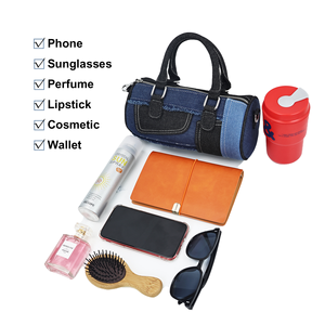 Bolsos de Mano Grandes Personalizados para Mujer Desde Almacén en EE. UU. Entrega Rápida Bolsos Tote de Mezclilla por Sublimación para Mujer - Product Image 5