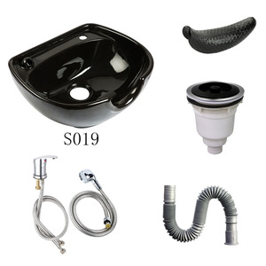 Kit d'évier de lavage de <span class=keywords><strong>cheveux</strong></span> de bassin en céramique de luxe portatif <span class=keywords><strong>pour</strong></span> le <span class=keywords><strong>lavabo</strong></span> de shampooing de <span class=keywords><strong>cheveux</strong></span> de salon et de chevet - Product Image 2