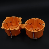 Accessoires électriques boîte de jonction en pvc électrique boîte de montage en plastique boîte de montage murale ronde ou câblage de cassette interne