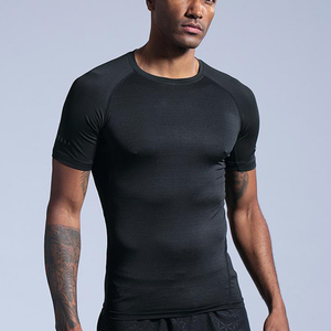 High-Performance Stretchable Mens Seamless T-Shirt For <b>Running</b> With Soft Feel Cotton Blend - Product Image 1
