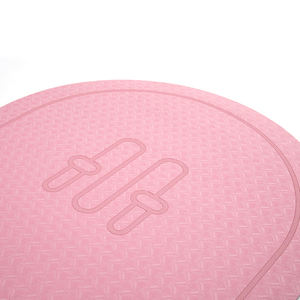 Tappetino da allenamento per palestra sublimazioni da viaggio con diametro rotondo 140cm corto a singolo strato con corda per saltare in Tpe - Product Image 4