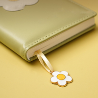 LABON A7 Mini-carnet de notes à couverture en cuir Pu doublé, Design de fleur personnalisé imprimé, planificateur