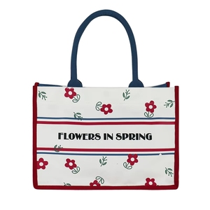 Bolsas de Lona de Alta Calidad de 16 Oz con Logotipo OEM, Bolsa de Lona Negra y Blanca con Bolsillo y Correa de Hombro Ajustable - Product Image 4