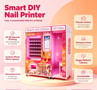 Kiosque de manucure en libre-service tout-en-un, imprimante automatique de nail art personnalisée, distributeur automatique pour centres de divertissement et centres commerciaux