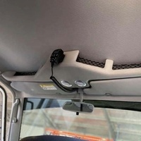 Accessoires 4x4 Console de toit en cuir avec rangement complet et éclairage pour Land Cruiser 76 79 LC76 LC79 Cabine simple Cabine double Accessoires