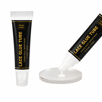 Colle pour perruque en dentelle portable 20 ml, tube étanche, adhésif à forte tenue pour perruques Lace Front et installation de perruques