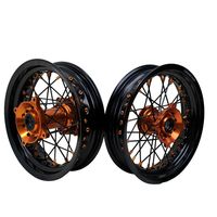 Set Roda K TM SX85 TC85 19 16 Inch dengan Hub Aluminium Billet CNC untuk Sepeda Motor Listrik Surron Talaria Sting, Part Balap E-bike