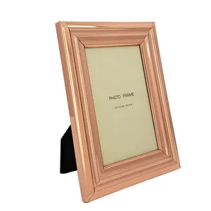 Metalen Frame Houder Rose Golden Plated Fotolijst Eenvoudige Fotolijsten Woondecoratie