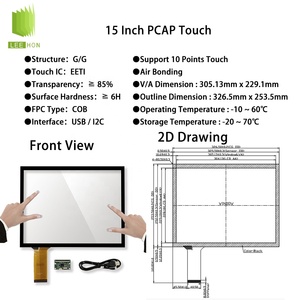 Auo 15.0 "1600x1200 LCD Bảng điều chỉnh tm150xdhg01 ngoài trời ánh sáng mặt trời có thể đọc được hiển thị công nghiệp 15 inch LCD Modules - Product Image 4