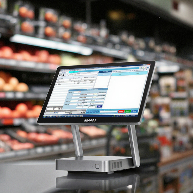 15.6 Inch Desktop Single Screen Pos Systems All in One Machine Capacitive Touch Screen Core I3 I5 POS Terminal