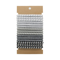 15 pièces/lot – Élastiques à cheveux colorés tendance pour femmes, pour bracelets, attaches élastiques pour filles, cordes à cheveux, Haar Elastiek