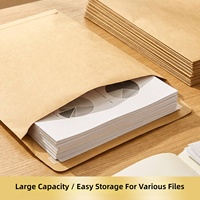 50 enveloppes auto-adhésives en papier kraft brun A4, format C4 (229x324mm), 120g, grand format sans ventouse