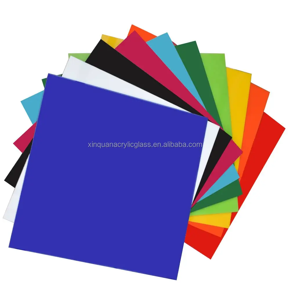 Manufacturer Customized OEM/ODM 10-Pack Colored Opaque Acrylic Sheets 0.12 Inch Thick Acrylic Sheets for Laser Cutting