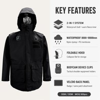 Fabricant OEM ODM – Vêtements de travail personnalisés, imperméables, respirants, avec coutures scellées, coupe-vent, à capuche, pour l'extérieur