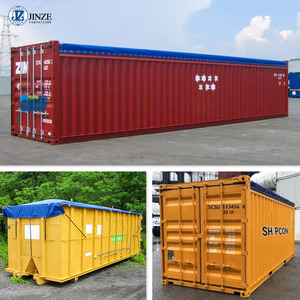 Bâche <span class=keywords><strong>de</strong></span> <span class=keywords><strong>protection</strong></span> contre les intempéries pour conteneurs maritimes <span class=keywords><strong>de</strong></span> 40 et 20 pieds, bâche extérieure à ouverture supérieure pour la <span class=keywords><strong>protection</strong></span> des marchandises - Product Image 1