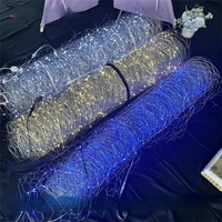 Guirlande lumineuse LED en fil de fer à motifs de grains de riz, polyvalente, pour accessoires de mariage, hôtels étoilés et centres commerciaux