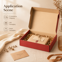 Boîte d'expédition en carton ondulé rigide mat, entièrement colorée, avec impression UV et estampage à chaud, logo personnalisé, pour l'emballage de chocolats de boulangerie