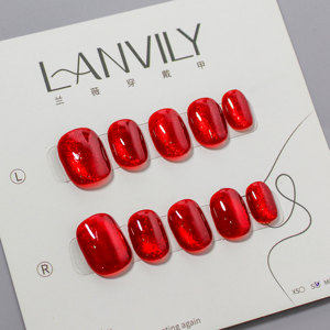 RONIKI <span class=keywords><strong>Faux</strong></span> ongles artisanaux de qualité supérieure, forme cercueil ou carrée, à motif <span class=keywords><strong>dessin</strong></span>é à la main, à coller, faible MOQ, livraison rapide - Product Image 2