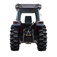 Tracteur agricole à quatre roues motrices haute performance, cabine confortable, forte traction, adapté à la culture des rizières et des champs secs