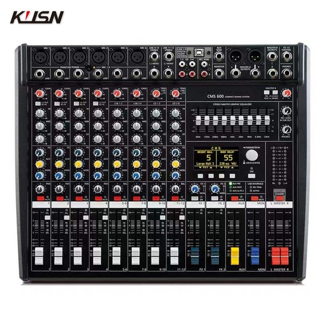 Top 1:1 Original LOGO CMS 600-3 8 Channel Professional Audio Mixer Digital Mixing Console Sound Mixer Console