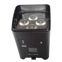 Projecteur LED Par 4*18W 6-en-1 DMX512 RGBW avec Wi-Fi et télécommande, CRI élevé 80, indice de protection IP20, en aluminium et plastique, pour mariages, fêtes et DJ