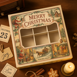 Custom logo Printing Card Board <strong>Christmas</strong> <strong>Present</strong> Cookie <strong>Box</strong> Packaging Paper <strong>Christmas</strong> Gift Candy <strong>Box</strong> - Product Image 2