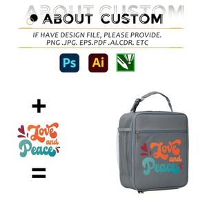 Sac à lunch isotherme personnalisé avec logo, étanche, double fermeture éclair, boîte à lunch thermique réutilisable pour hommes, femmes, bureau, travail, gym, camping, voyage - Product Image 3