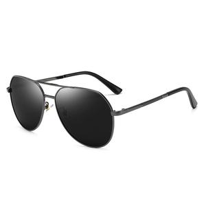 Nouveau Mans lunettes de soleil polarisées métal Double faisceau grenouille miroir Ultra large lentille hommes conduite lunettes de soleil pour les gros - Product Image 6