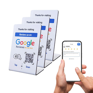 Kích thước tùy chỉnh QR in mã Acrylic Google xem xét đứng NFC Menu hiển thị đứng cho nhà hàng - Product Image 3