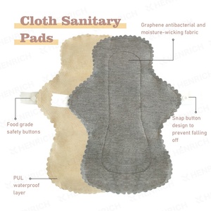 Serviettes hygiéniques lavables Serviettes hygiéniques menstruelles Serviettes hygiéniques réutilisables en graphène HENRICH - Product Image 3