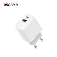 Chargeur mural rapide WISESIR OEM 20W PD Type C avec broche pliable pour smartphones iPhone et Android