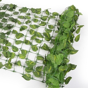 ZC 100x300cm Plastic Artificial Grass Plant Wall <strong>Trellis</strong> with Realistic Artificial <strong>Leaves</strong> Roll UV-Anti - Product Image 6