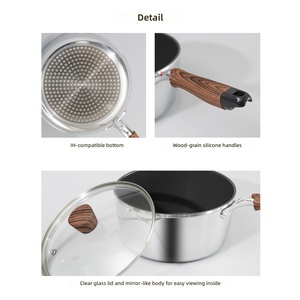 Ensembles de casseroles en titane revêtu pour la restauration professionnelle, antiadhésifs, de haute qualité - Product Image 2