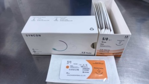 Suturas Quirúrgicas Veterinarias Absorbibles y Estériles de Polidioxanona <span class=keywords><strong>PDS</strong></span>, Poliglactina 910 PDO y Vicryl, Aprobadas por CE e ISO, con Aguja - Product Image 2