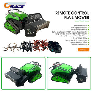 Envío Gratis: Rotocultivador Remoto con Accesorios, Motor Diésel Potente de 10.2kw, Robot Agrícola para Cortar Césped - Product Image 2