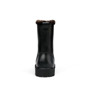 Bottes d'hiver en cuir pour hommes grandes tailles, pointures 37-52, antidérapantes, à lacets, fabriquées à la main en cuir véritable, chaussures décontractées et tendance - Product Image 4