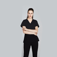Tenue de spa rose 100% coton, ensemble de blouses médicales pour médecin et infirmière, uniforme médical d'hôpital