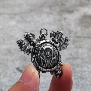 Yunnique-collar con colgante de acero inoxidable para hombre, estilo nórdico Retro, escudo vikingo de Odín, regalo, joyería, accesorio de moda - Product Image 4