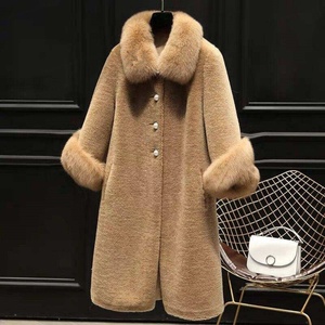 Manteau en fausse fourrure de luxe pour femme, automne-hiver 2025, couleur unie, mi-long, parka chaude, veste en fourrure pour femme - Product Image 2